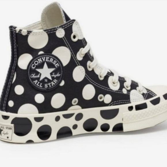🔥Exclusive 🔥Converse Chuck 70 Polka Dot Mashup Hi Shoes Size 8.5 Women - Picture 4 of 16